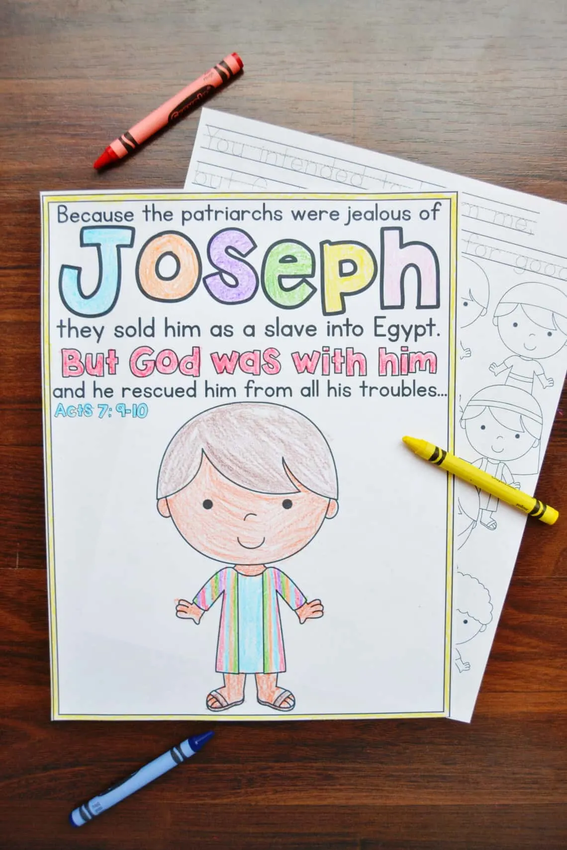 Joseph Coloring Pages Free Printables Mary Martha Mama