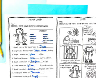 Joseph Printable Activity Sheets Craft For Sunday School Or Bible Class Print And Go Bible Lesson For Elementary Students Etsy