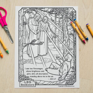 Joseph Smith s First Vision Coloring Page Printable Doctrine And Covenants Coloring Page