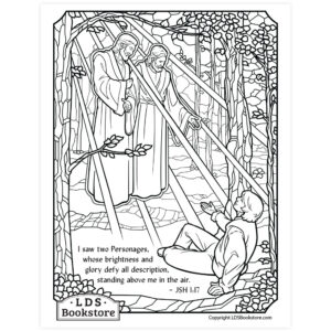 Joseph Smith s First Vision Coloring Page Printable Doctrine And Covenants Coloring Page