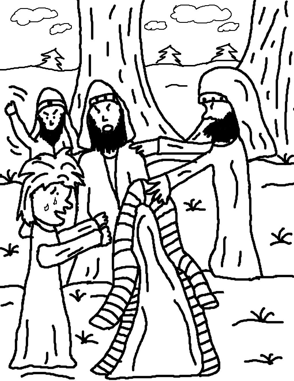 Josephs Coat Of Many Colors Coloring Pages