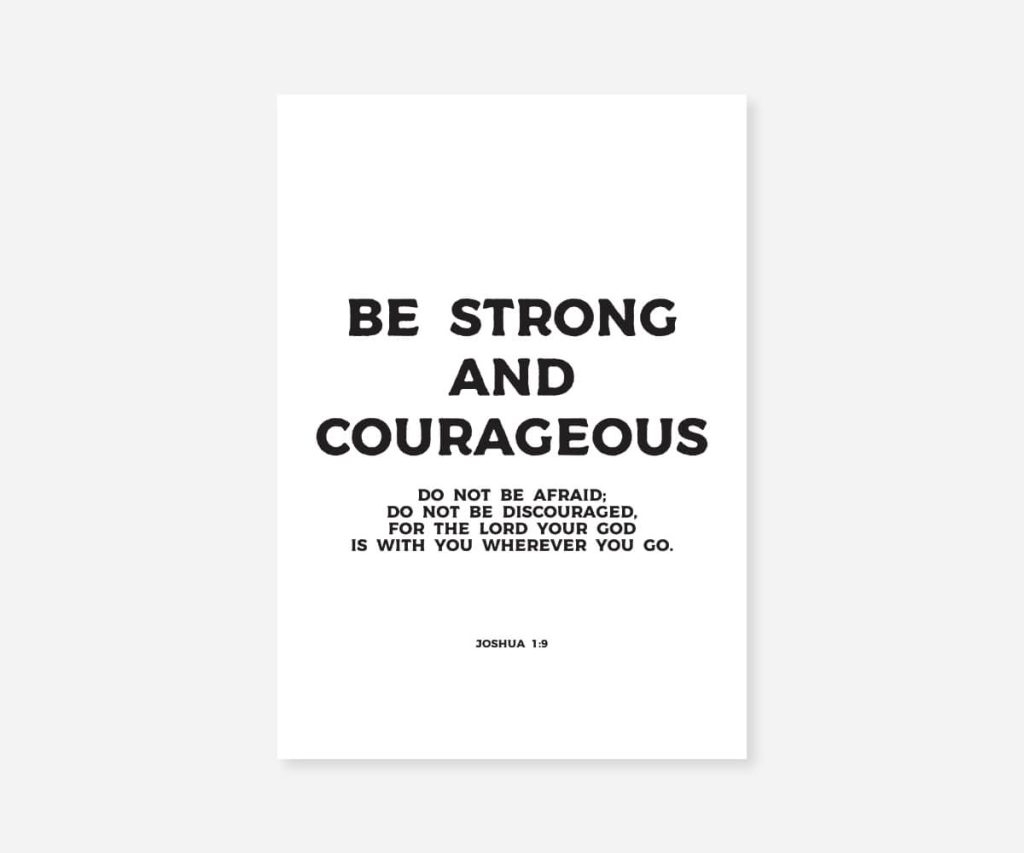Printable Bible Verses Joshua 1 9