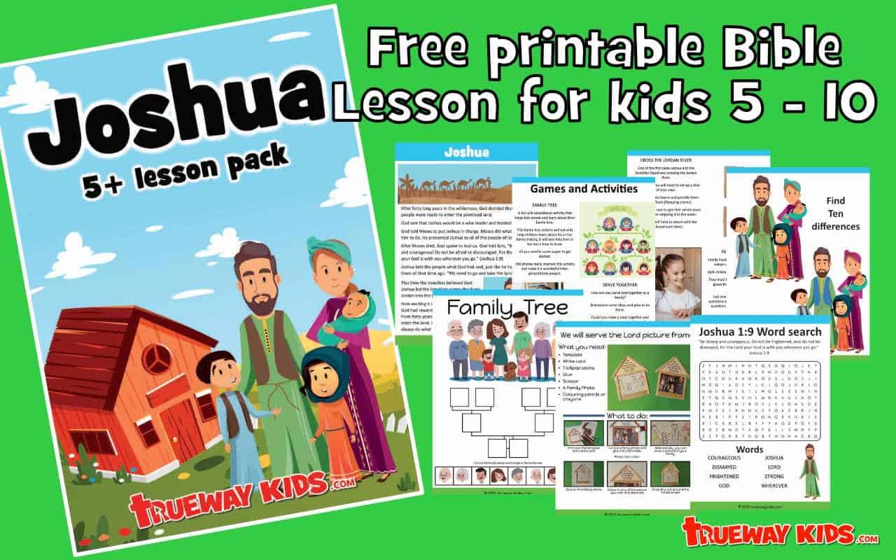 joshua 5 10 year old bible lesson pack trueway kids