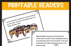 Joshua And The Battle Of Jericho Bible Lesson For Kids Mini reader Classful