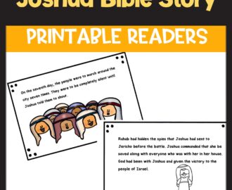 Joshua And The Battle Of Jericho Bible Lesson For Kids Mini reader Classful