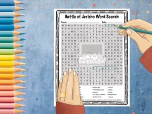 Joshua And The Battle Of Jericho Word Search Bible Puzzle Activity Worksheet Made By Teachers