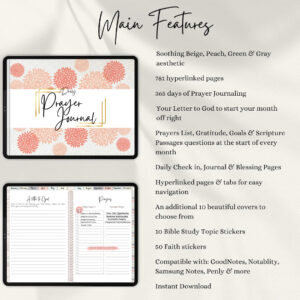 Journal Printable Daily Devotional Template Faith Journal Prayer Bible Study
