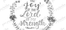 Joy Of The Lord Is My Strength Nehemiah 8 10 Coloring Page Bible Verse Art Scripture Art Sunday School Lutheran Homeschool