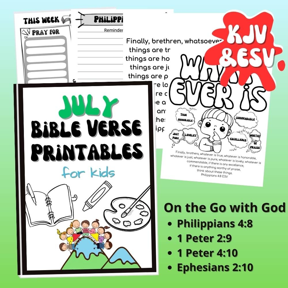 Bible Verses Kids Printable