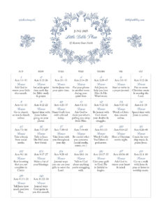 June 2025 Little Bible Plan Renew Your Faith Little Faith Blog