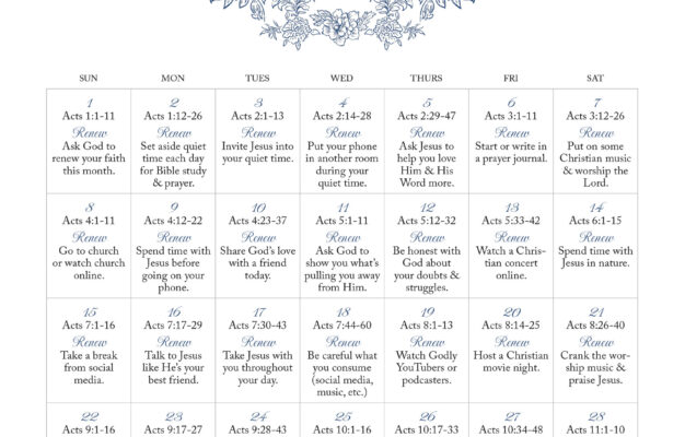 June 2025 Little Bible Plan Renew Your Faith Little Faith Blog