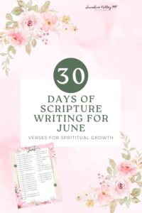 June 2025 Scripture Writing Plan Cultivating Spiritual Growth Sunshine Valley