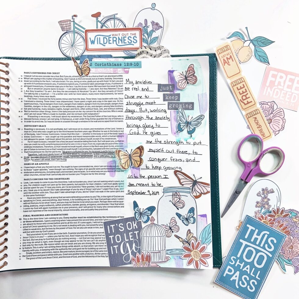 Just Keep Growing Bible Journaling With Printables The Scrappy Wife