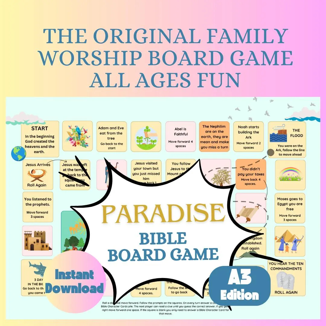 Free Printable Bible Board Games