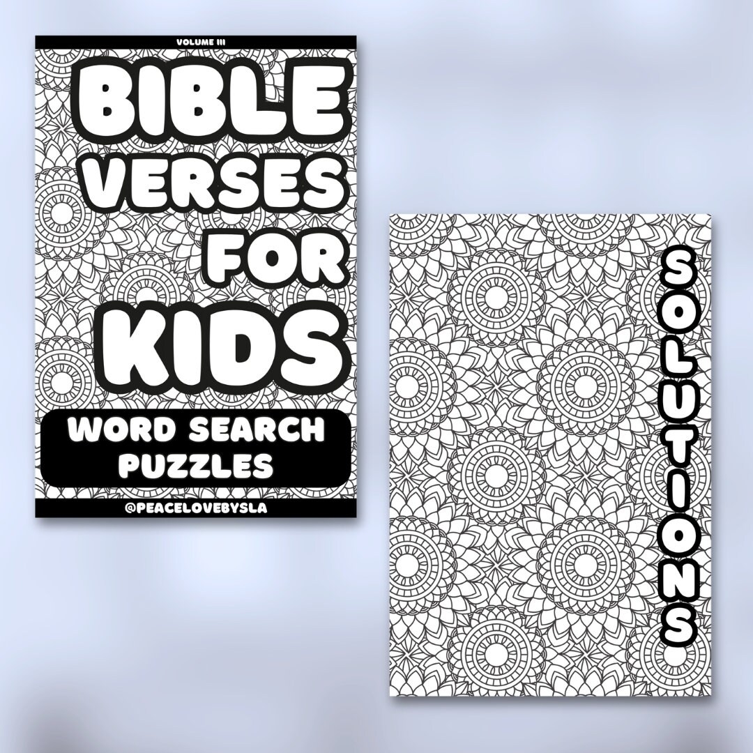 Kids Bible Word Search Pages Printable Free