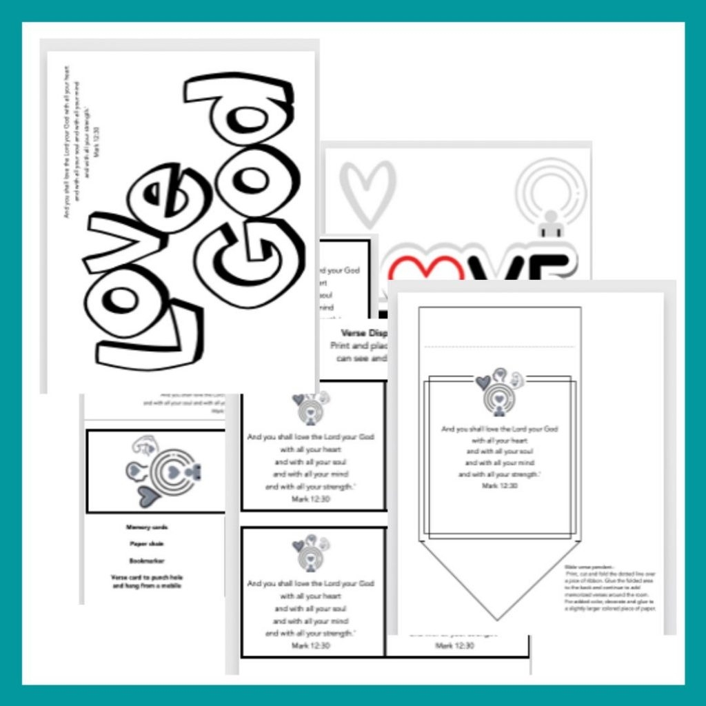 Kids Bible Memory Verse Bundles Of Printables Forget Him Knot