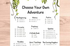 Kids Bible Reading Plan Choose Your Own Adventure Family Devotions Christian Homeschool Kids Bible Study Printable Checklist Etsy