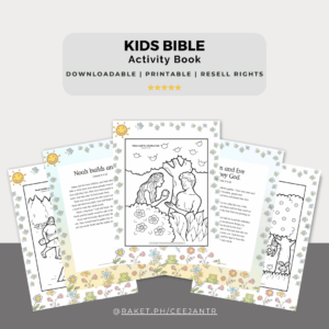 Kids Bible Story U0026 Coloring Book Downloadable Printable Resell Rights By Ceejantr Raket PH