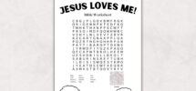 Kids Biblical Word Search Etsy