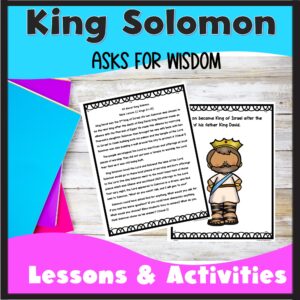 king solomon bible lesson and activities made by teachers