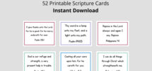 KJV Bible Verse Cards For Kids Scripture Cards For Families Etsy