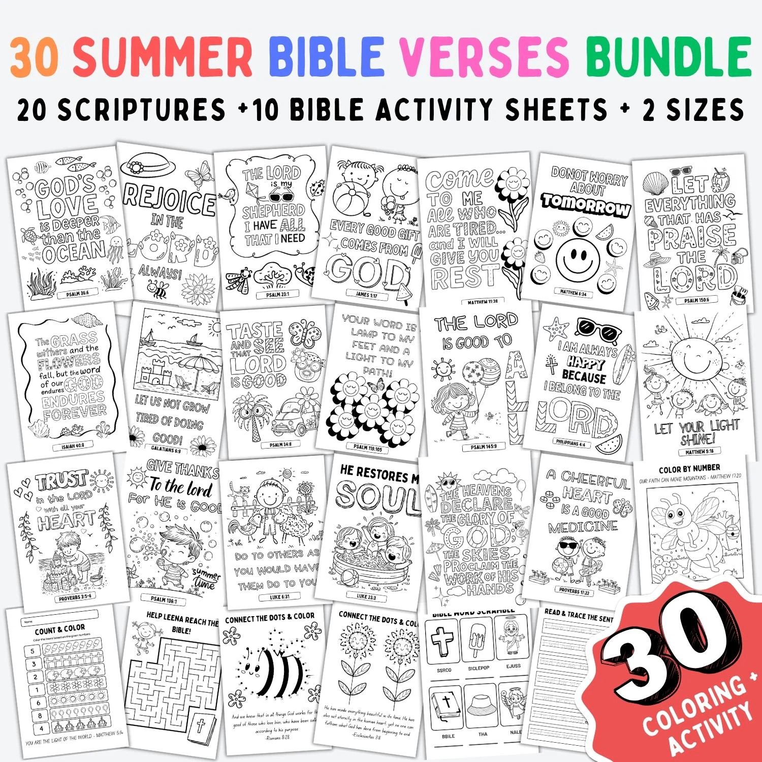 Kjv Bible Worksheets Etsy