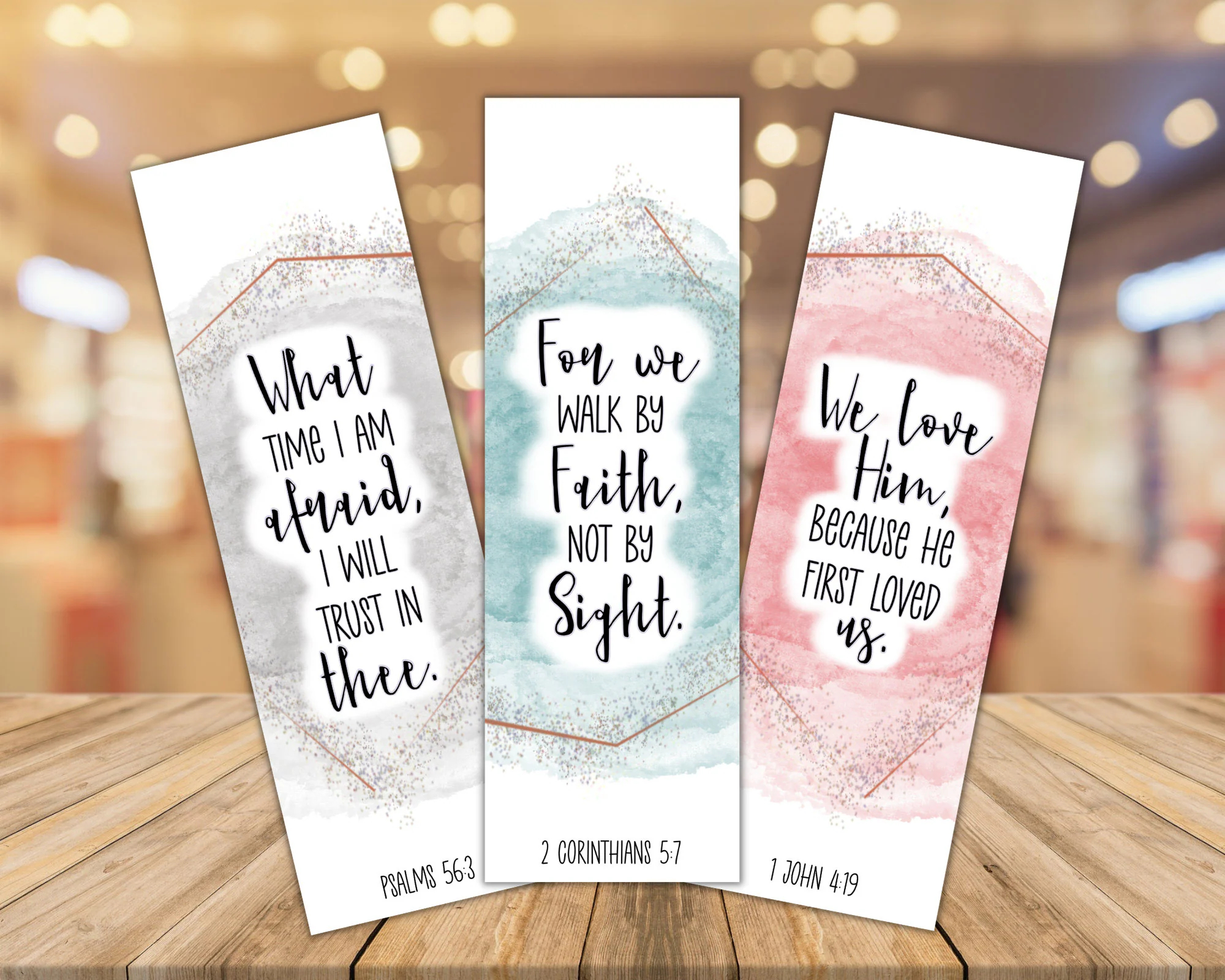 KJV Printable Bookmarks Printable Bookmarks King James Version Bible Verse Bookmark Printables Set Of 3 Etsy