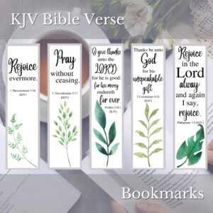 KJV Scripture Printable Bookmarks Watercolor Plant Bookmarks Christian Bookmarks Bible Verse Book Marks Set Of 5 Digital Download Etsy