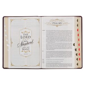 KJV Study Bible Large Print King James Version Holy Bible Thumb Tabs Ribbons 9781642725704 EBay