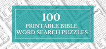 Large Print Bible Word Search 100 Christian Puzzles digital Download Etsy