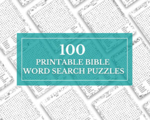 Large Print Bible Word Search 100 Christian Puzzles digital Download Etsy