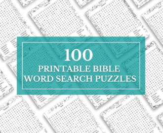 Large Print Bible Word Search 100 Christian Puzzles digital Download Etsy
