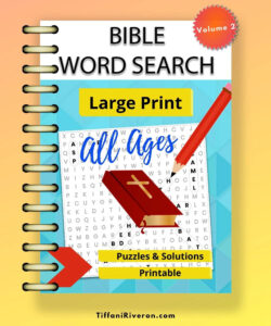 Large Print Bible Word Search Puzzle Book Printable For Adults And Children Of All Ages Elderly And Teens Volume 2 Psalms Crossword Gift Etsy