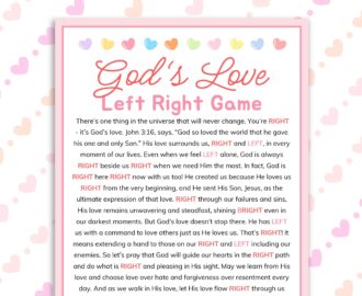 Left Right Game For Church Shop On Pinterest