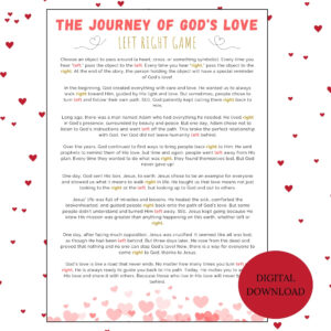 Left Right Valentine Game Sunday School Game Fun Printable Gift Exchange Curch Bible Game Curch Valentine Games Christian Youth Group Etsy
