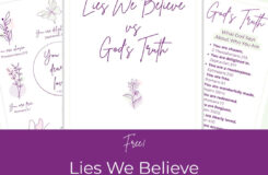 Lies We Believe Vs God s Truth Bible Verse Printable The Holy Mess