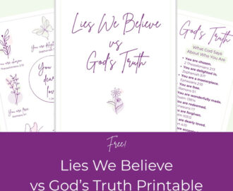 Lies We Believe Vs God s Truth Bible Verse Printable The Holy Mess