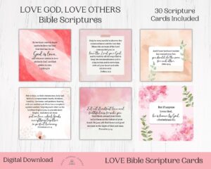 Love Bible Scripture Card Bible Verse Printable Valentine Bible Love Scripture Christian Gift Prayer Card Valentine Scripture Card Etsy