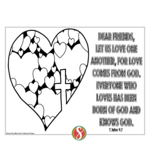 Love Bible Verse Coloring Pages Stevie Doodles