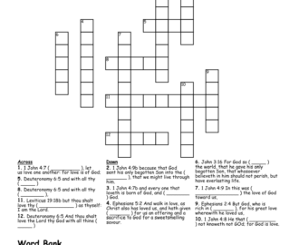 Love Verses Crossword WordMint