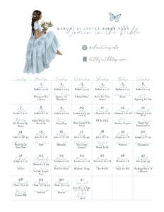 March 2021 Bible Reading Plan Women In The Bible Study Playlist Little Faith Blog