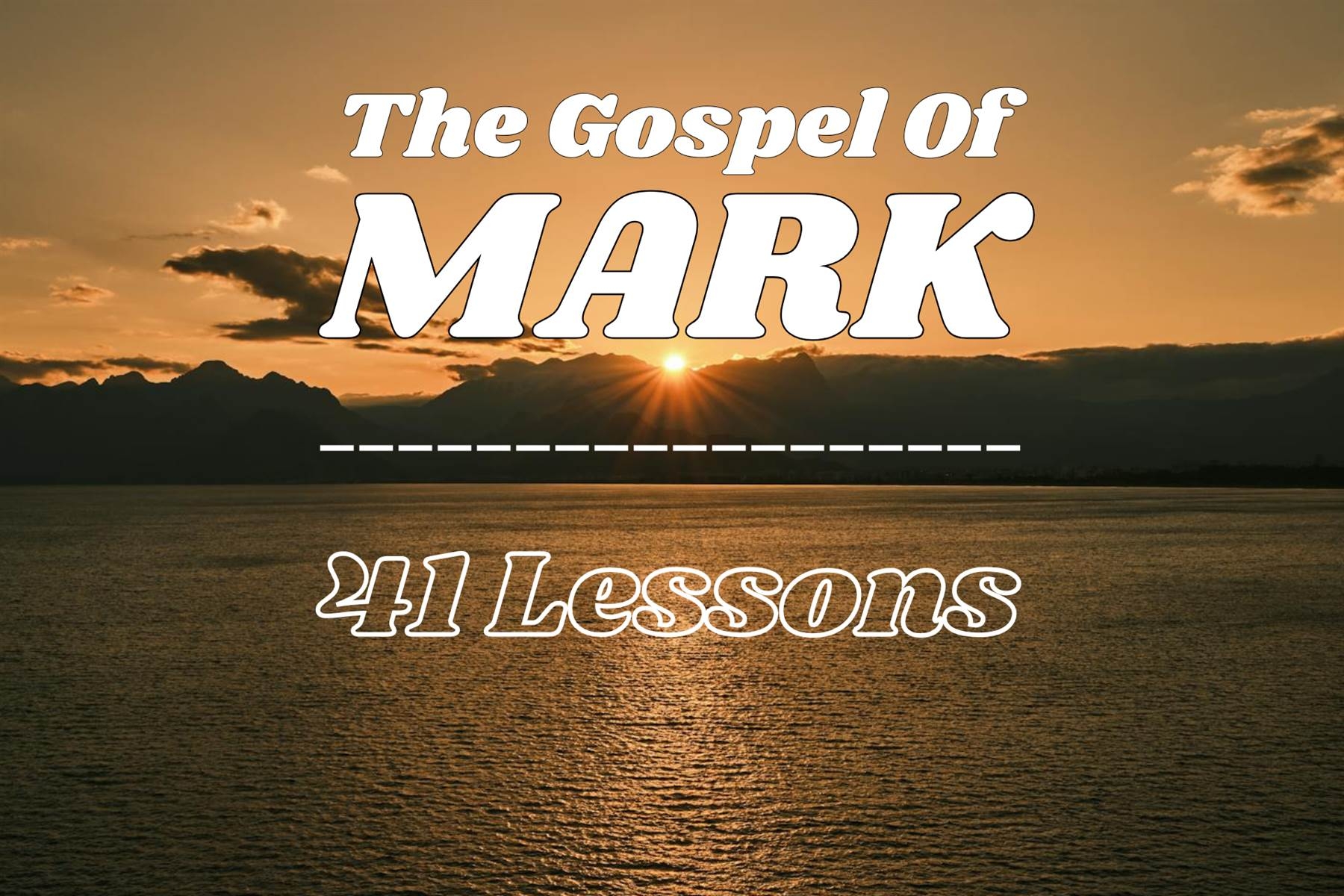 Free Printable Mark Bible Study