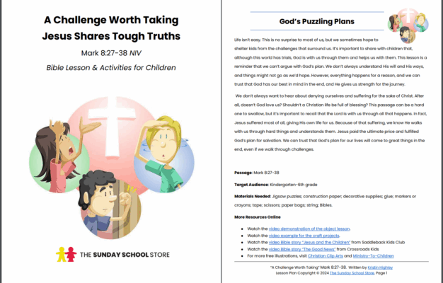 Mark For Kids Sunday School Lessons Children s Ministry Curriculum Lessons