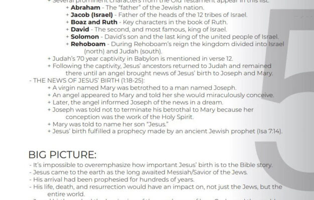 Matthew 1 Summary In 5 Minutes 2BeLikeChrist