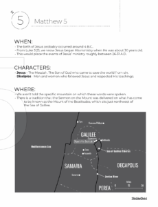 Matthew 5 Summary Quick Bible Study 2BeLikeChrist