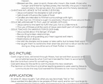 Matthew 5 Summary Quick Bible Study 2BeLikeChrist