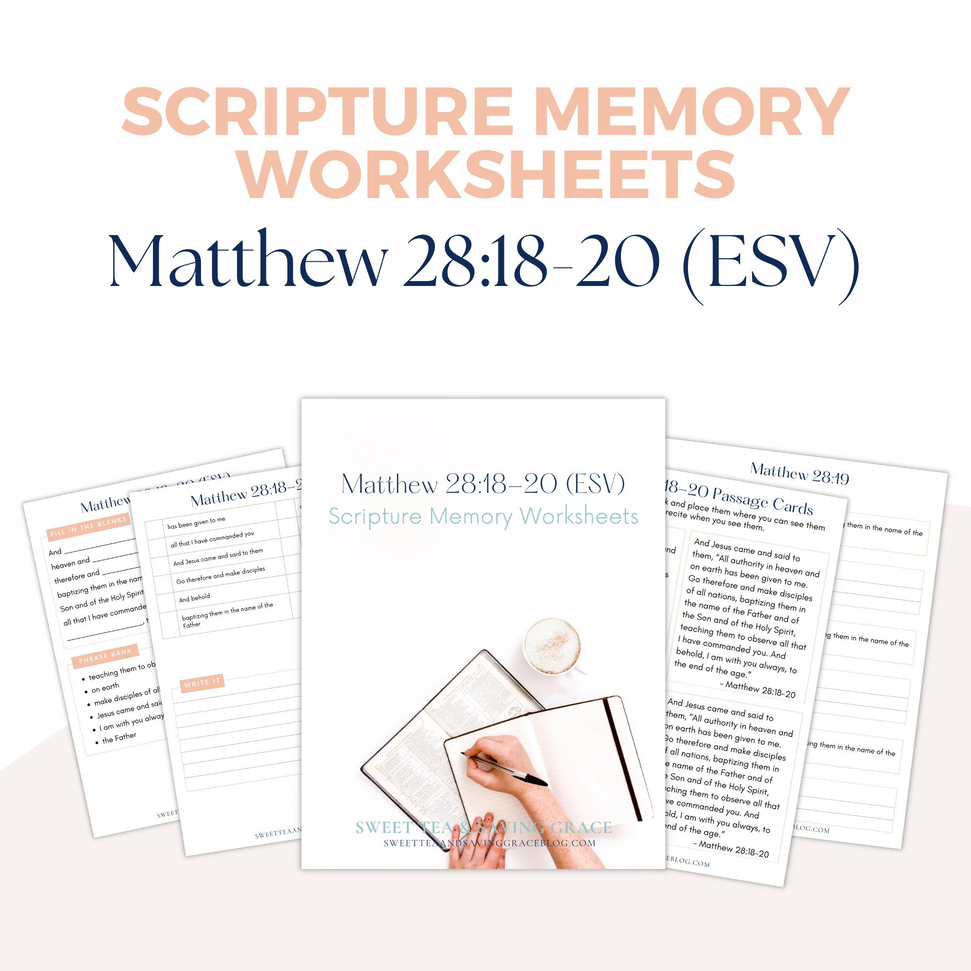 Printable Bible Study Templates On Matthew for Women