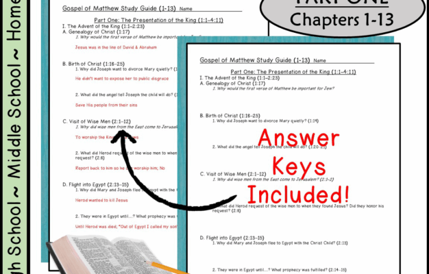 Matthew Bible Study Lesson Activity CH 1 13 Made By Teachers