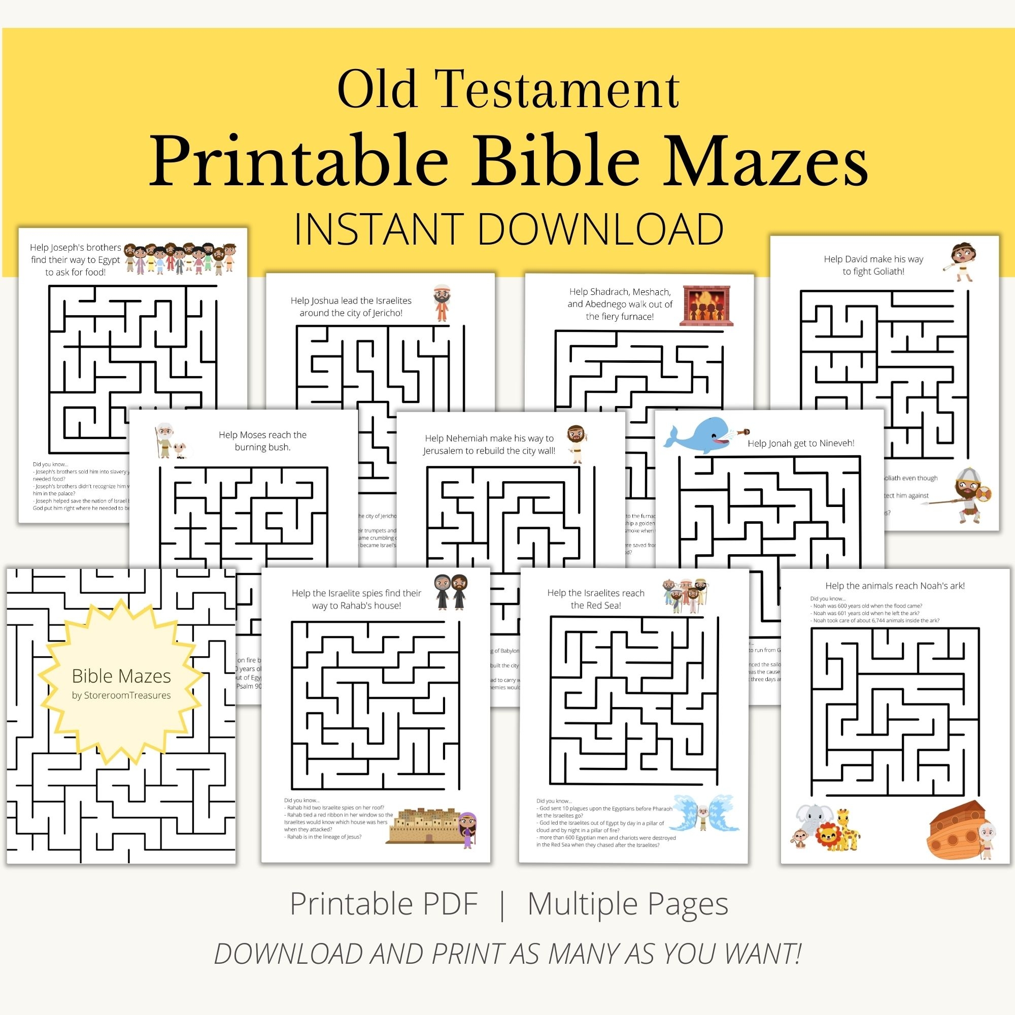 Maze Puzzle Book Old Testament