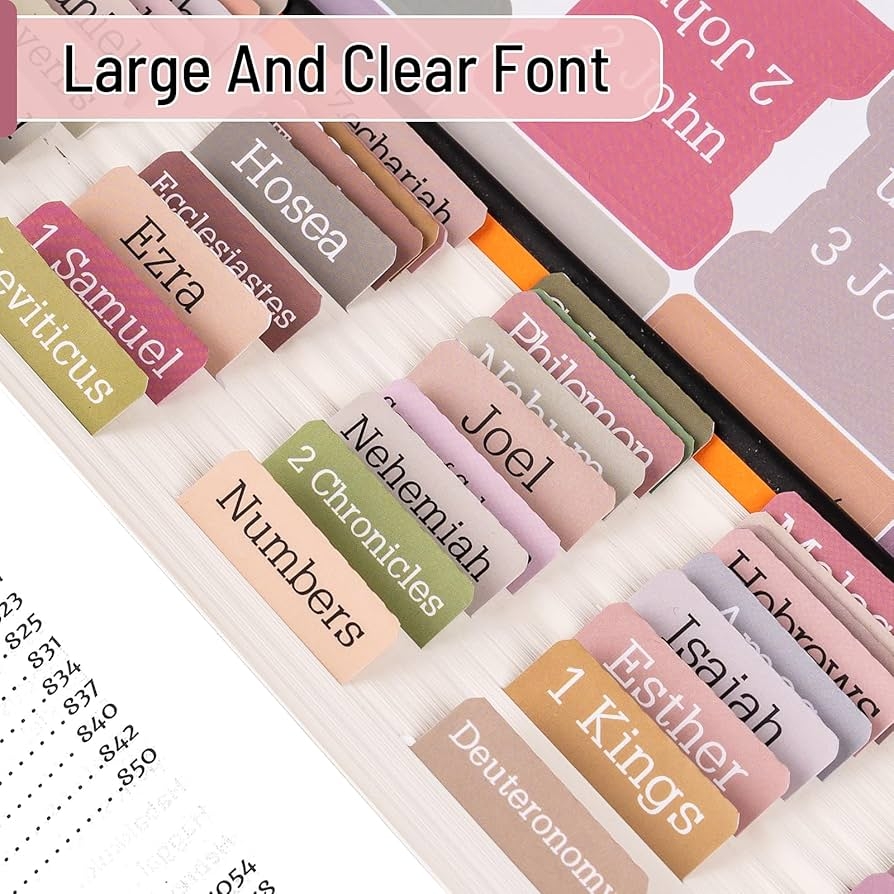 Free Printable Bible Tab Template
